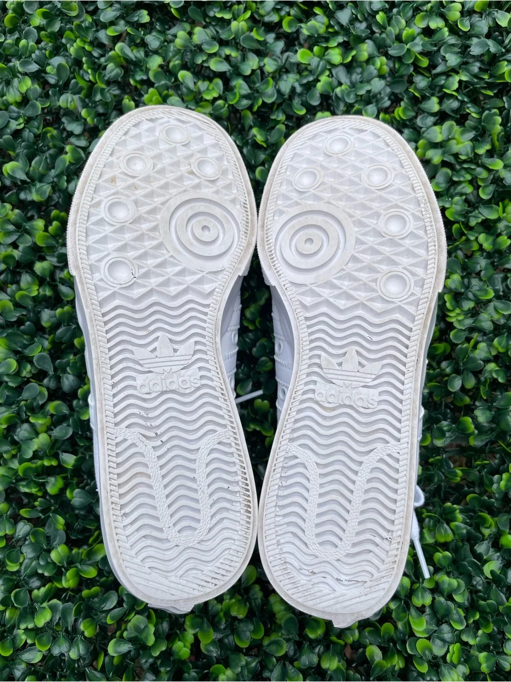 adidas nizza Womens White Platform Low-Top Sneakers size 8.5